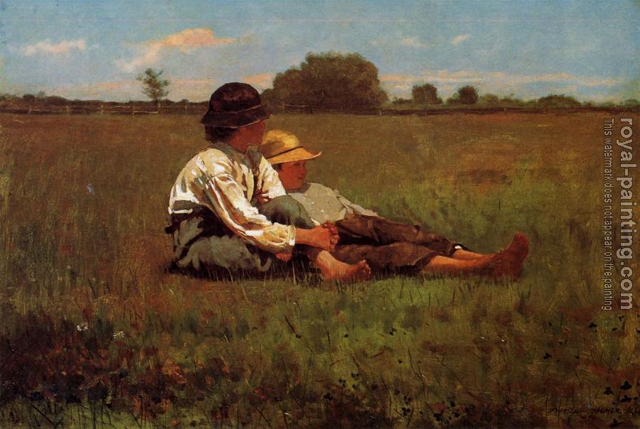 Winslow Homer : Boys in Pasture